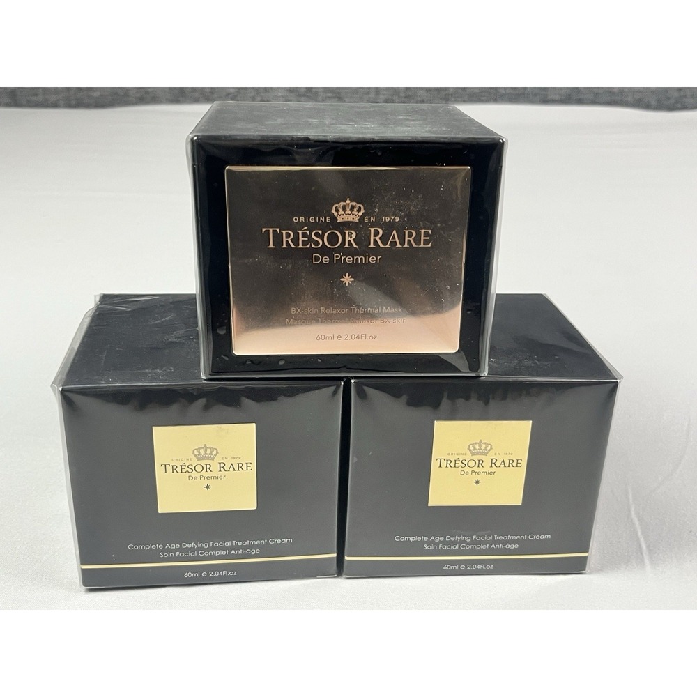 Tresor Rare De Premier Thermal Mask Age Defying Facial Cream 2.04oz/60ml 3 Pack